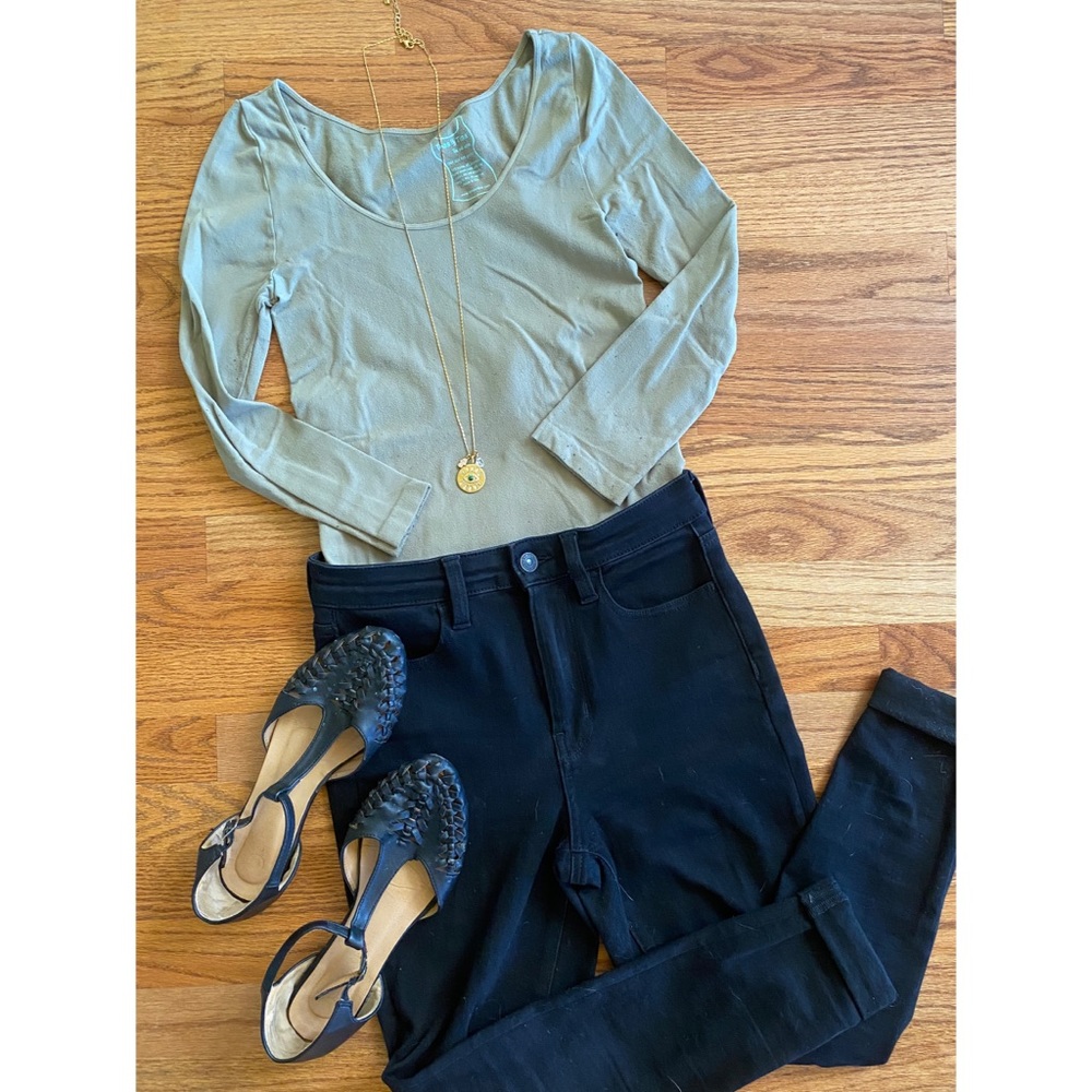 Tees By Tina 3/4 Sleeve Scoop Neck Basic Tee OSFM